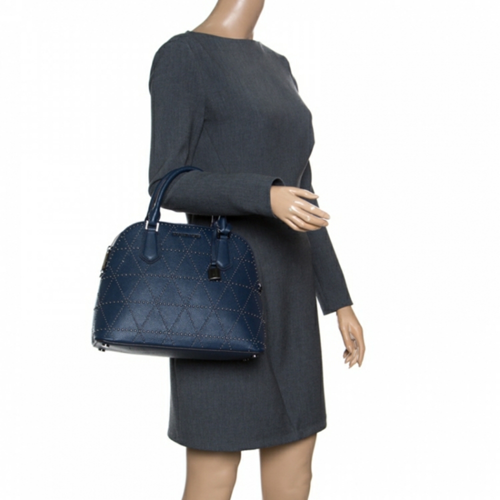 Rare MICHAEL KORS Adele Large Dome Satchel Purse - Picture 9 of 9